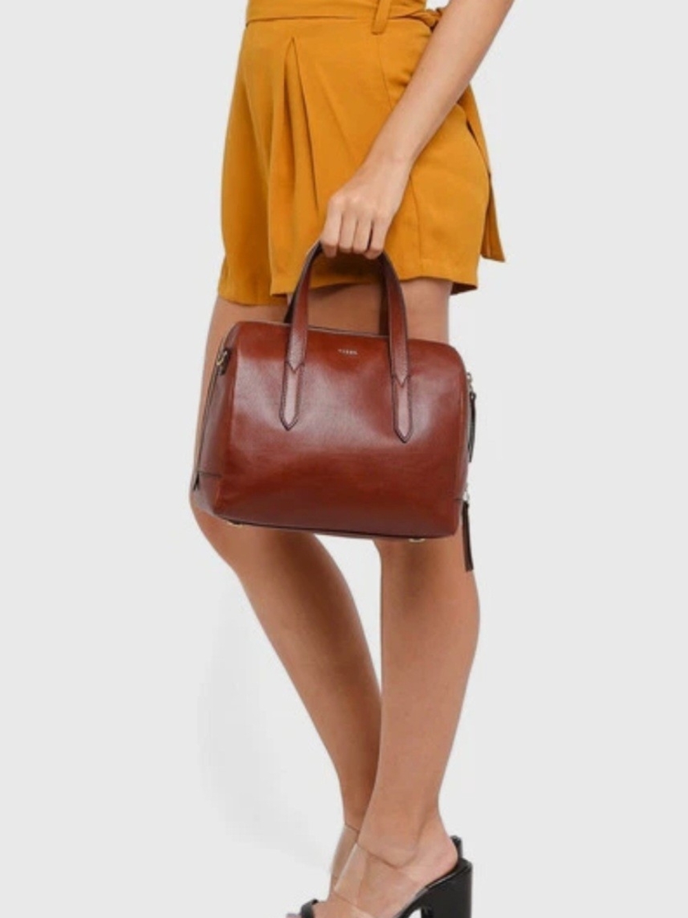 Fossil Sydney Satchel / Crossbody Bag.